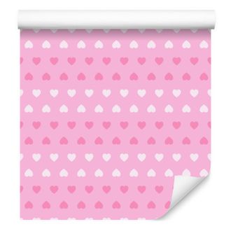 OEM Carta Da Parati Rosa Con Motivi Rosa Cipria, Sfondo Rosa Cipria 50x1000 Cm