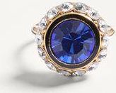 Valentino Garavani Vlogo Signature Ring In Metal, Enamel And Crystals Wo