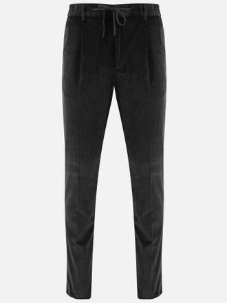 Tagliatore broek van stretchkatoenfluweel