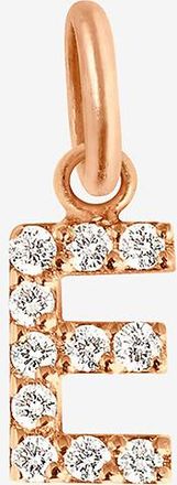 Gigi Clozeau Anhänger aus Roségold und Diamanten Lucky Letter E