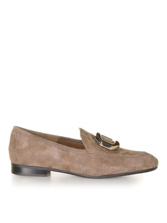 Evaluna Beige Suede loafers