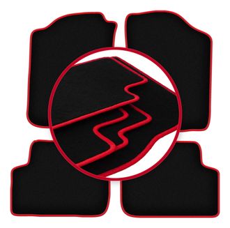 OEM Alfombrillas Carlux-red Para Toyota Land Cruiser J90 / J95 Todoterreno (1996-2001)