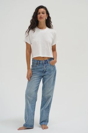 LnA Ava Cotton Tee in White at Nordstrom, Size X-Large
