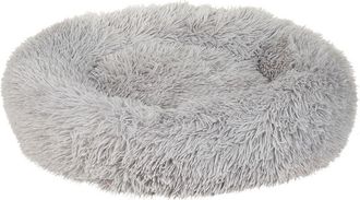 Beliani Cama Para Perro De Pelo Sint&eacute;tico Gris Claro 60 Cm Mascota Gato Suave Kulu