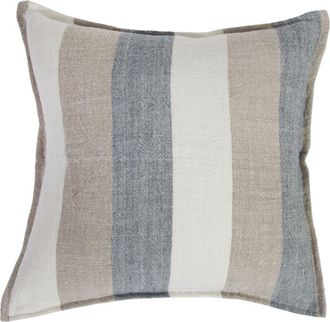 Pom Pom at Home Monterey Linen Accent Pillow in Ocean/Natural at Nordstrom