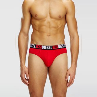 Diesel Three-pack of solid-colour briefs - Briefs - Man - Multicolor
