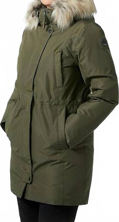 Helly Hansen Womens Senja Parka In Utility Green