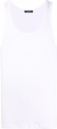 Tom Ford Canottiera A Costine In Misto Cotone-Uomo