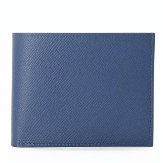 Herm&egrave;s Navy Epsom Leather Wallet (Bi-Fold) (Pre-Owned)