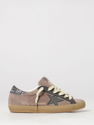 Golden Goose Sneakers Super-Star in pelle e mesh glitter con dettagli scamosciati