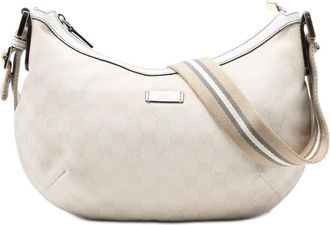 Gucci Pre-owned Gucci GG Canvas Web Crossbody 181092 1669