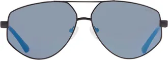 Guess Blue Mirror Navigator Unisex Sunglasses GF5076 01X 60
