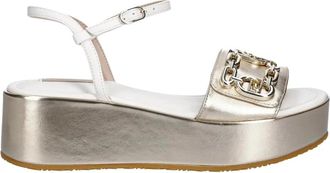 Liu Jo Flo 01 Sandaal - Dames - Sleehakken - Geel - 41 EU - Leer - Schoenen