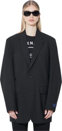 Kenzo Kimono Blazer Effen - Dames - Blazers - Zwart - S - Katoen - Jassen