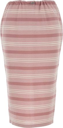 Prada Embroidered Piquet Skirt