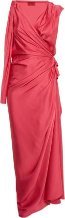 Lanvin Abito lungo drappeggiato - Rosso