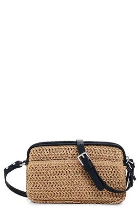 Desigual Others Straw Crossbody Bag in Dark Beige at Nordstrom Rack