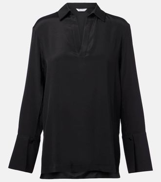 Max Mara Dover silk-blend cady blouse