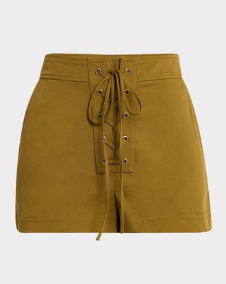 A.L.C. Leon Lace-Up Shorts