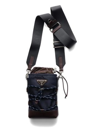 Prada Speedrock Re-Nylon smartphone case - Blauw