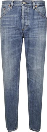 Dondup Straight Leg Tailored Brighton Pants With Minimalist Design