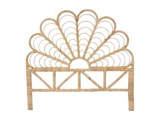 Vente-Unique 140 Cm Headboard - Rattan - Natural - FLOSIA in Light Oak | Size: Double