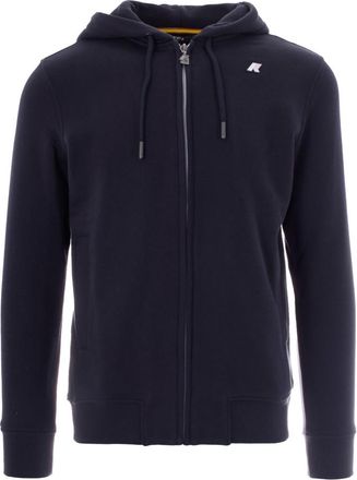 K-Way Navy Blue Logo Hood Sweatshirt
