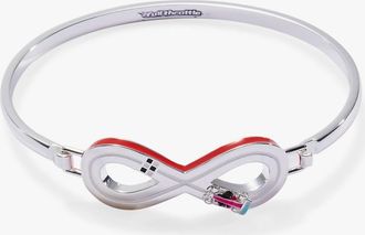 Alex and Ani Hot Wheels Figure 8 Racecar Tension Bangle In Silver