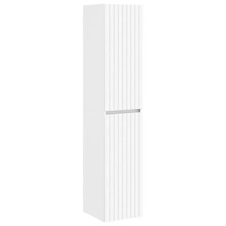 vidaXL Mueble De Ba&ntilde;o Montado En La Pared Blanco 33 X 34,5 X 160 Cm Vidaxl