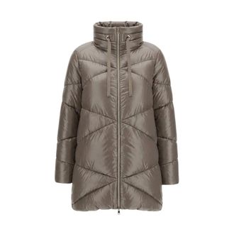 Herno Dames, Jassen, Grijs, Maat: S Nylon