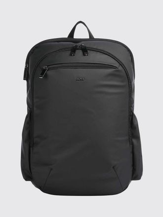 HUGO BOSS Jace Technical Fabric Backpack with Tone-on-Tone Logo and Adjustable Straps