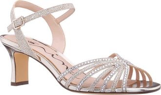 Nina Bryna Ankle Strap Sandal in Platino at Nordstrom, Size 6.5