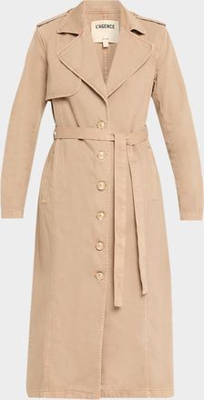 L'agence Zavia Denim Trench Coat
