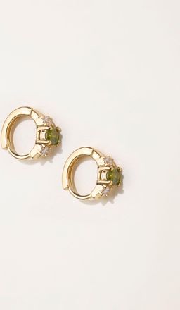 Fat Face FatFace Gem Huggie Earrings in Gold Tone