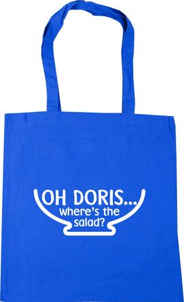 HippoWarehouse Oh dorris wheres the salad? Tote Shopping Gym Beach Bag 42cm x38cm, 10 litres