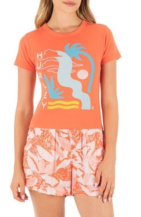 Hurley Cascada Baby Tee in Fruit Punch at Nordstrom, Size X-Large