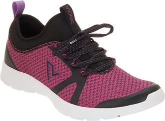 Vionic Womens Brisk Alma Sneakers In Black/pink