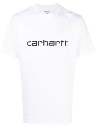 Carhartt Work in Progress logo print T-shirt - men - Cotton - L - White