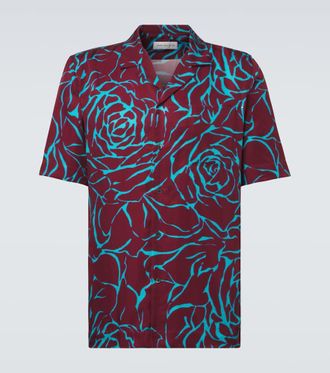 Dries Van Noten Printed bowling shirt