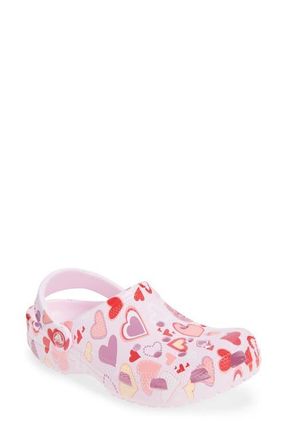 Crocs Classic V-Day Clog in Pink Milk/Hearts at Nordstrom, Size 10 Womens