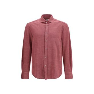 Brunello Cucinelli Multicolor Linen Mens Shirt
