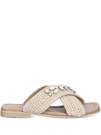 INUIKII Sandali slides con decorazione - Toni neutri