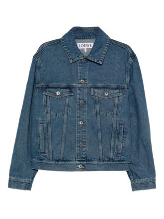 LOEWE｜JACKETS (Jacket in cotton (S359Y02XD0 4160)) Jacket in cotton Green - LOEWE