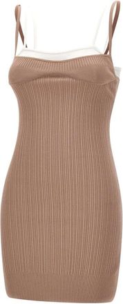 Diesel M-Zandra Short Dress - Dames - Korte kleedjes - Roze - XS - Leer - Kleedjes