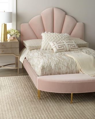 Haute House Home Kennedi Blush Queen Bed