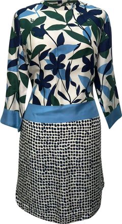 Max Mara S Max Mara Printed Dress in Multicolor Silk