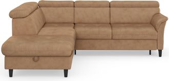 Sit&more Ecksofa &raquo;Marano L-Form&laquo; inklusive Kopfteilverstellung, wahlweise mit Bettfunktion, Bettkasten