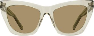Saint Laurent SL Cat-Eye Sunglasses - Beige