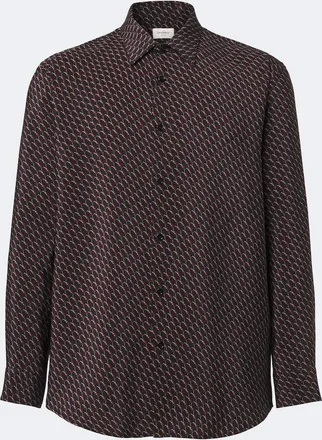 Saint Laurent Cassandre printed silk shirt