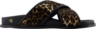 Anine Bing Emi Slides - Dames - Sandalen - Veelkleurig - 36 EU - Leer - Schoenen